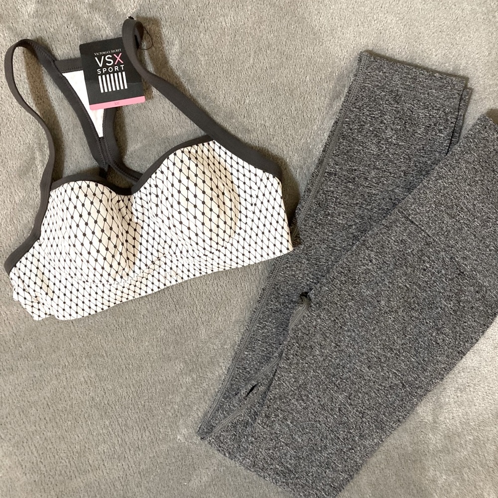VSX 32C Victoria’s Secret bra & M leggings…